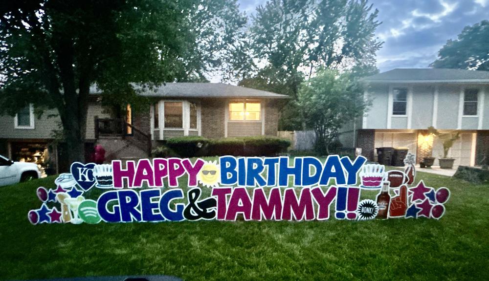 birthday yard signs blue springs