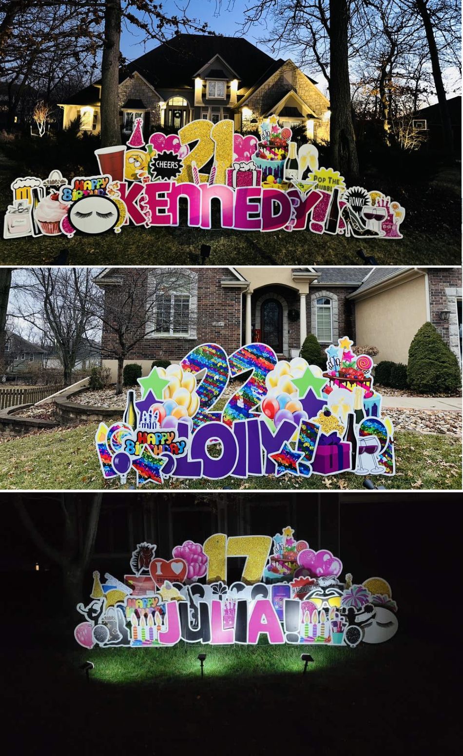 ultimate birthday yard signs